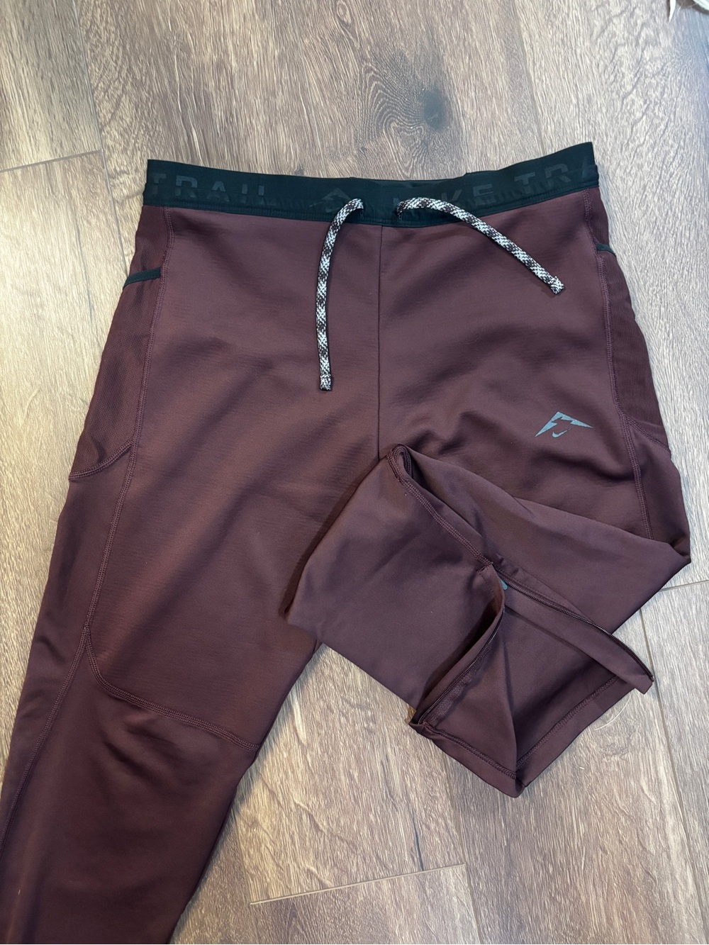 Nike Trail Lunar Running Tights | Liner, Maroon, Men’s Medium FB8599